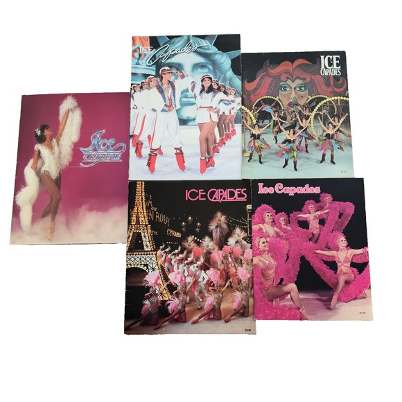 Ice Capades Other - Ice Capades Program Lot 5 Vintage 1970s 1980s Ice Show Tickets Figure Skating